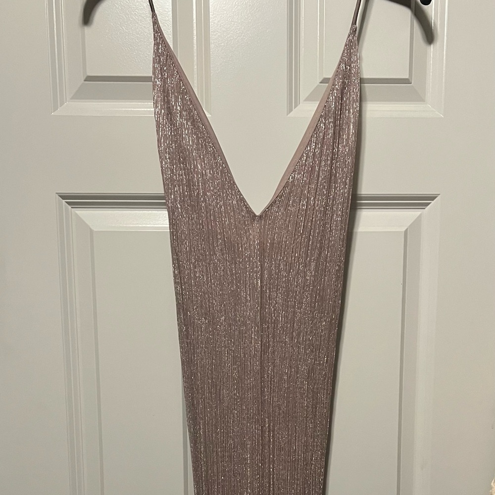 Express Shimmering Pink Dress